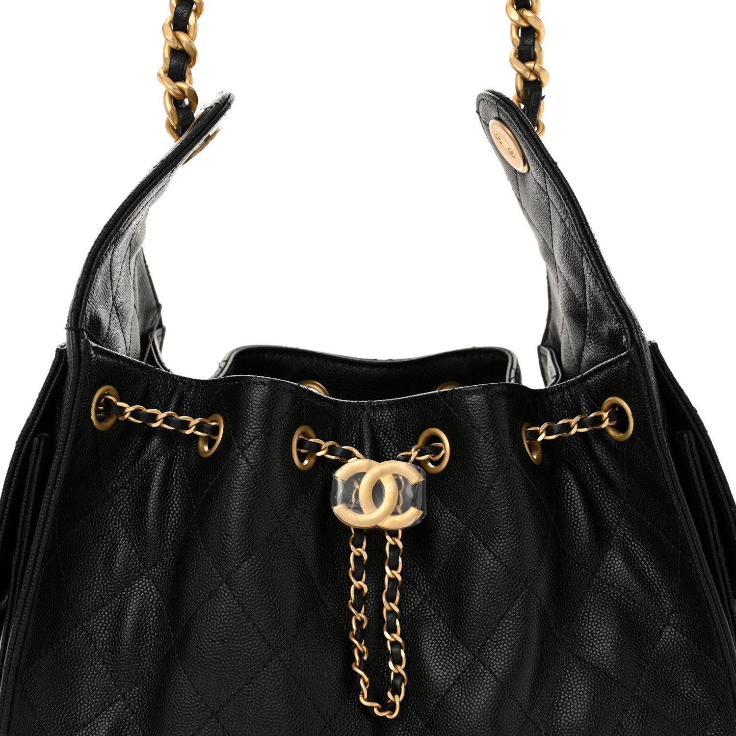 Chanel Caviar Quilted Small Chanel 25 Handbag Black 8 of 11