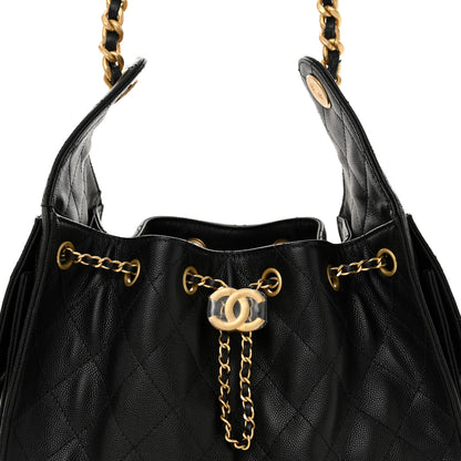 Chanel Caviar Quilted Small Chanel 25 Handbag Black 8 of 11