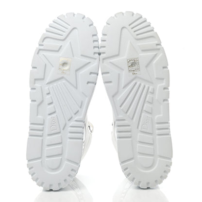 Christian Dior Nylon Fabric Womens D-Player High Top Sneakers 39.5 White Black 5 of 9