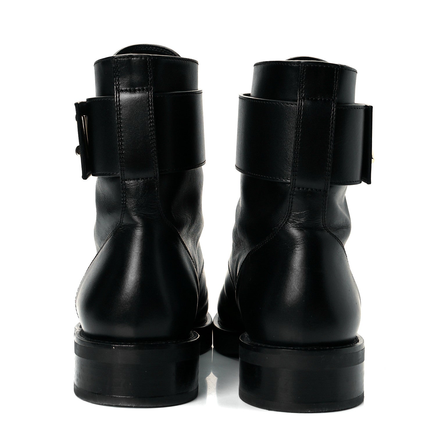 Louis Vuitton Calfskin Wonderland Ranger Boots 39.5 Black 5 of 8