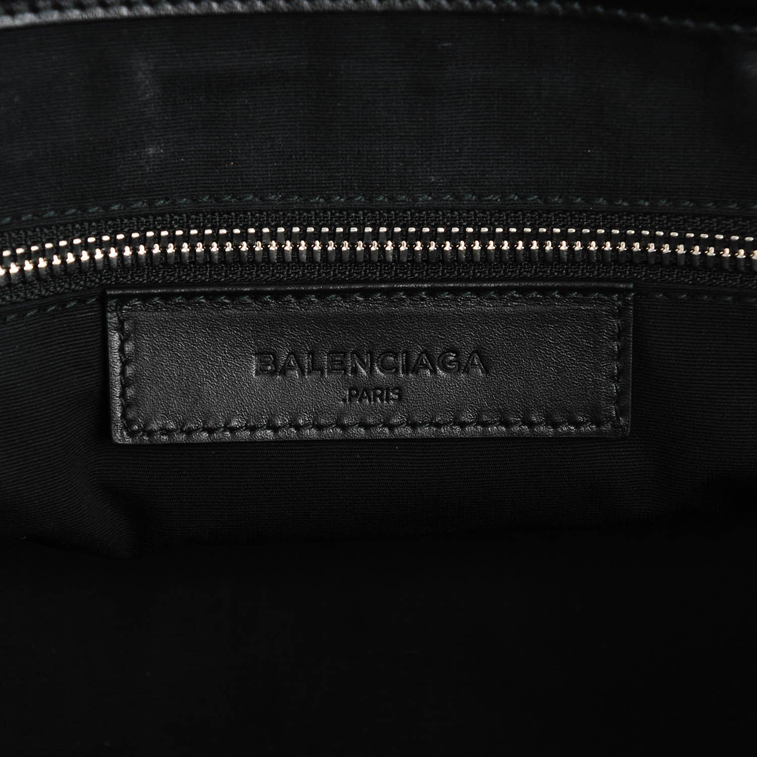 Balenciaga Calfskin Karung S Padlock Nude Work Black Electric Blue 6 of 7