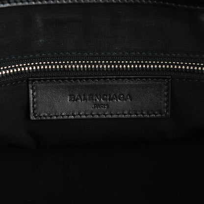 Balenciaga Calfskin Karung S Padlock Nude Work Black Electric Blue 6 of 7
