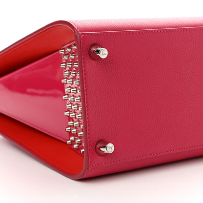 Christian Louboutin Calfskin Empire Patent Studded Medium Paloma Loulou 9 of 10