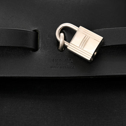 Hermes Toile Vache Calfskin Herbag 30 PM Backpack Black 6 of 10