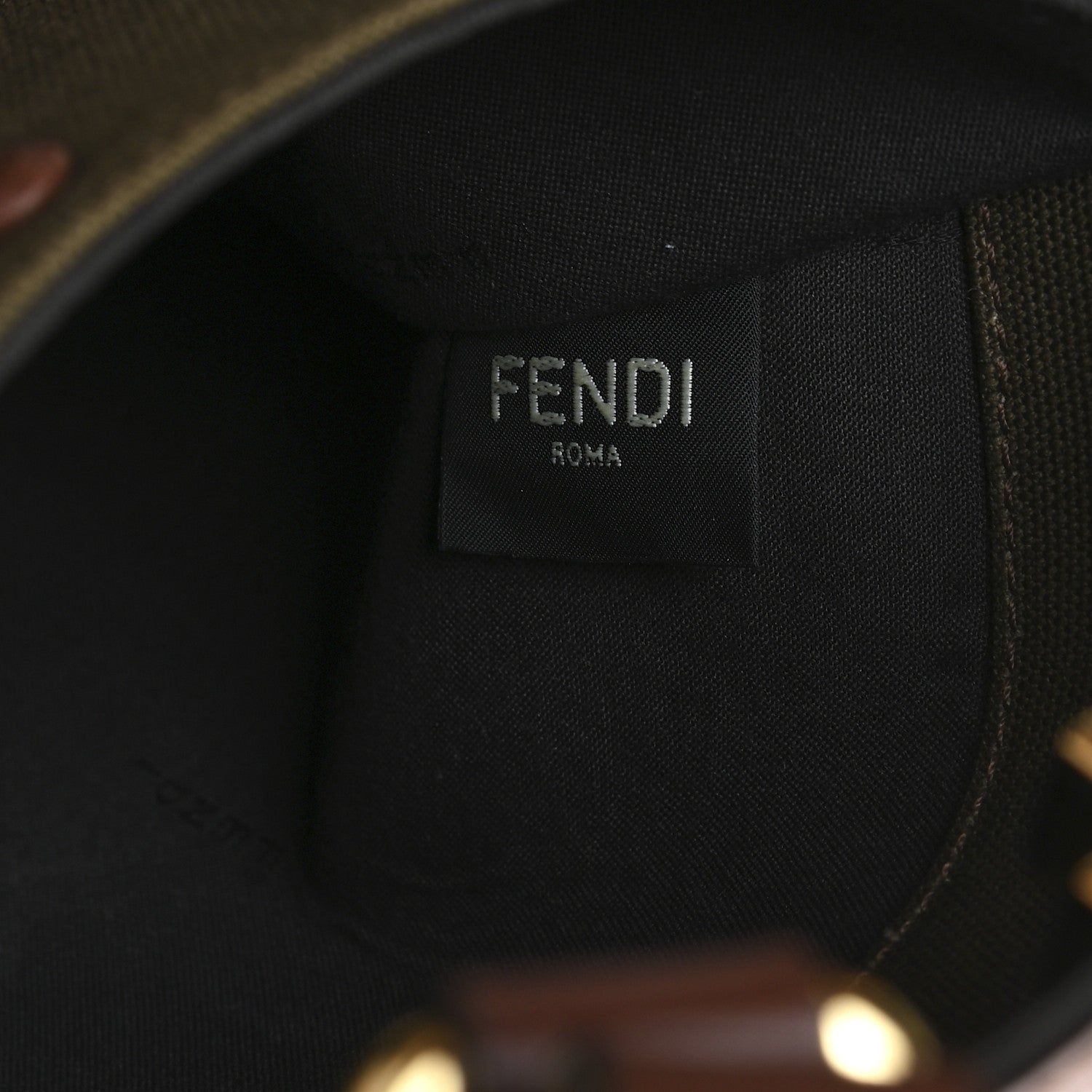 Fendi X SARAH COLEMAN Canvas FF Fish Eye Embroidered Medium Peekaboo X-Tote Amazzonia Ghianda 6 of 11