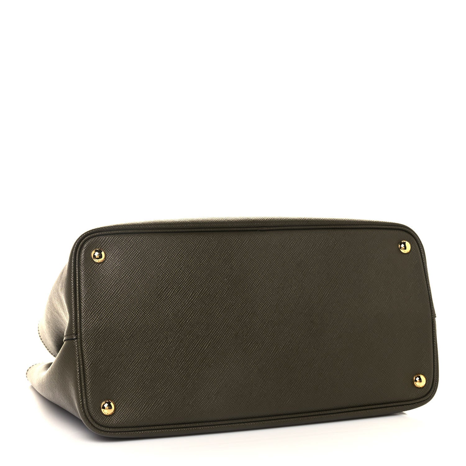 Prada Saffiano Cuir Medium Double Bag Militare 3 of 10