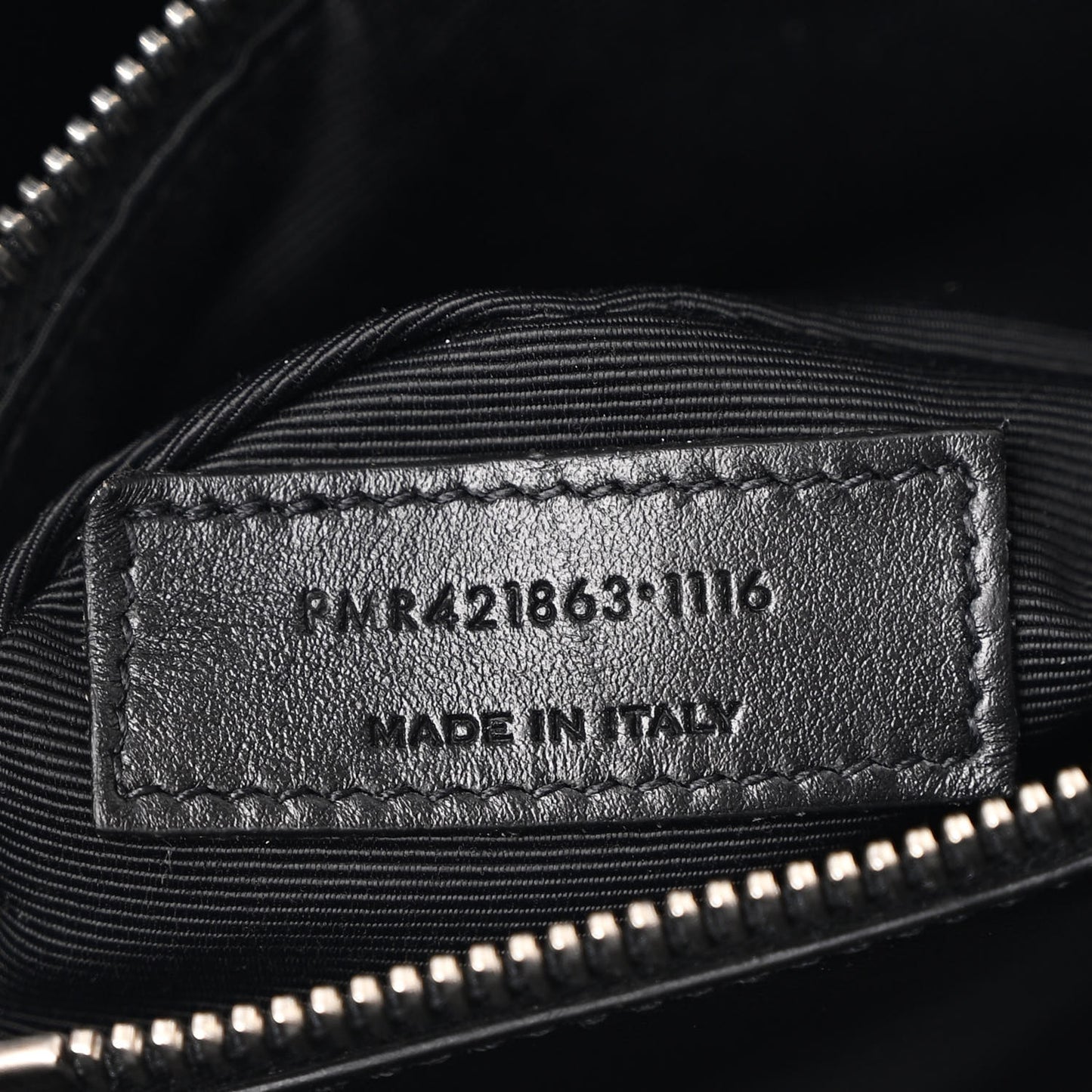 Grained Calfskin Baby Sac De Jour Black