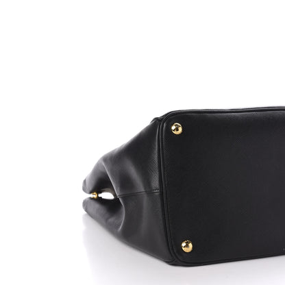 Prada Saffiano Lux Extra Large Galleria Double Zip Tote Black 7 of 14