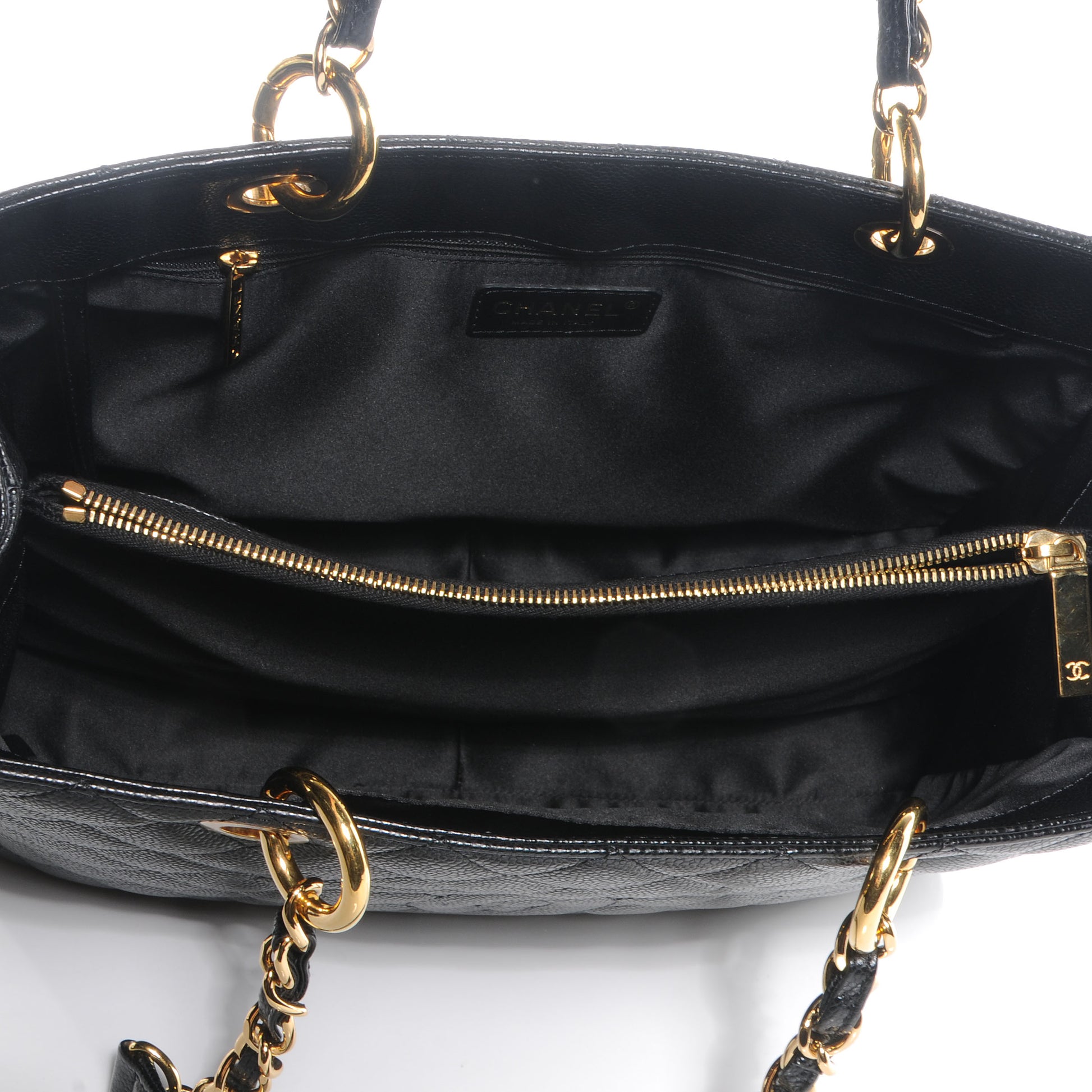 Chanel Caviar Grand Shopping Tote GST Black 5 of 7