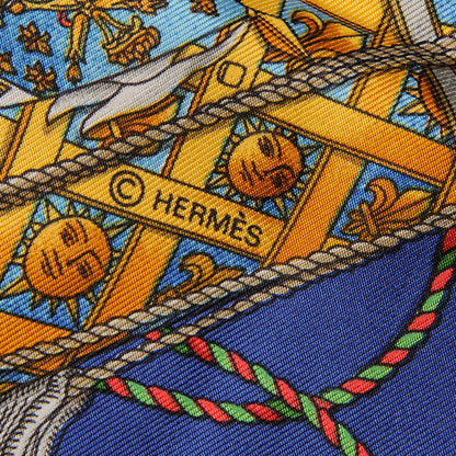 Hermes Silk Les Tambours Scarf 90 6 of 7