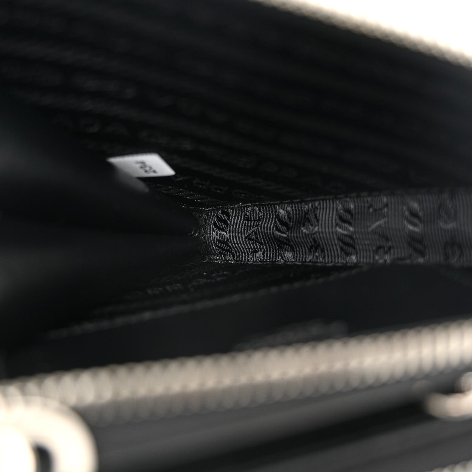 Prada Saffiano Mini Triangle Crossbody Pouch Black 6 of 11