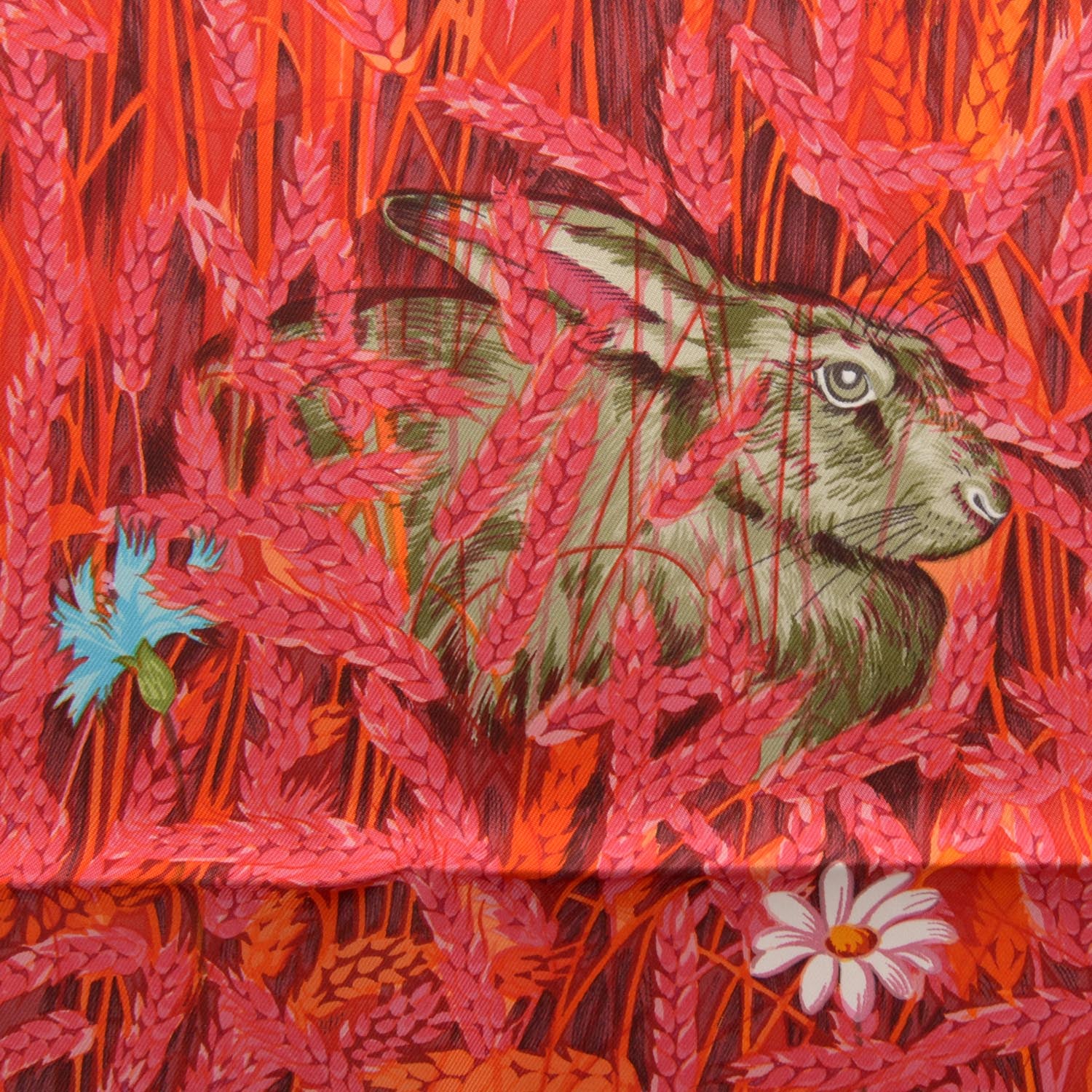 Hermes Silk Les Bles Scarf 90 1 of 6