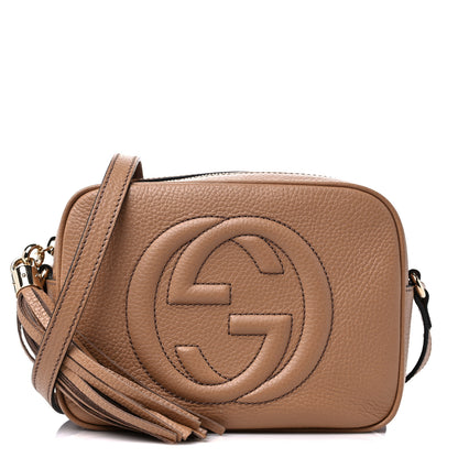Gucci Pebbled Calfskin Small Soho Disco Bag Camelia 1 of 9