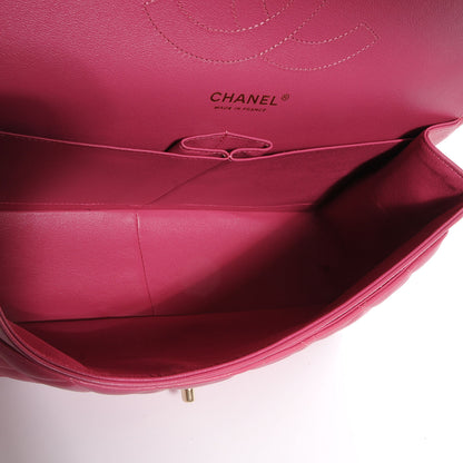 Chanel Lambskin Quilted Jumbo Double Flap Pink 7 of 8