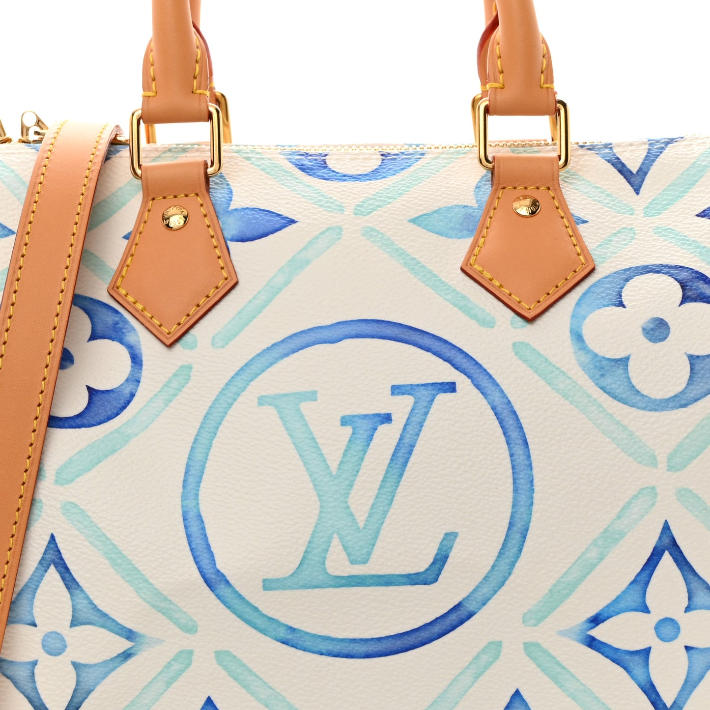 Monogram Tiles By The Pool Speedy Bandouliere 25 Lagoon Blue