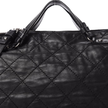 Chanel Iridescent Calfskin Quilted Coco Daily Shoulder Bag Black 10 of 10
