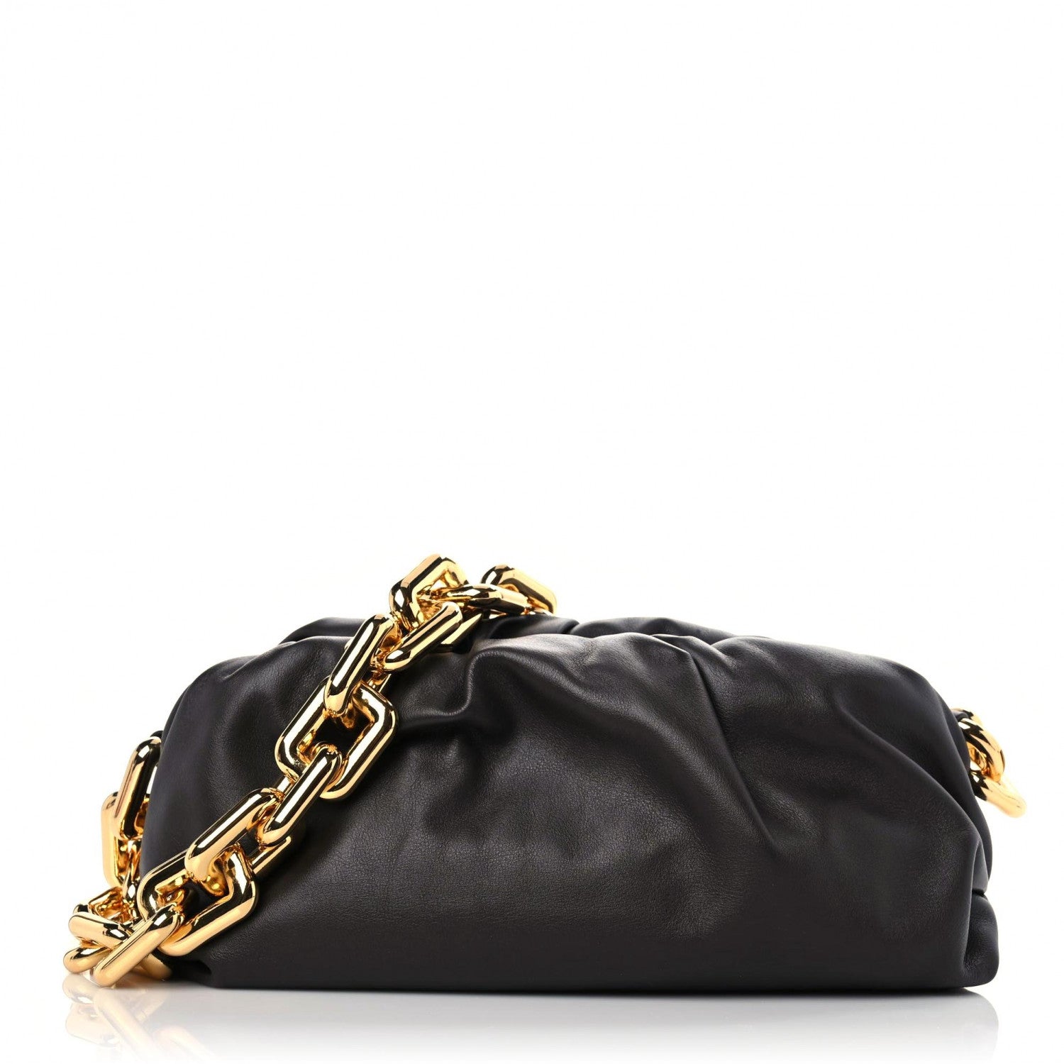 Bottega Veneta Calfskin The Pouch Chain Ebano 1 of 8