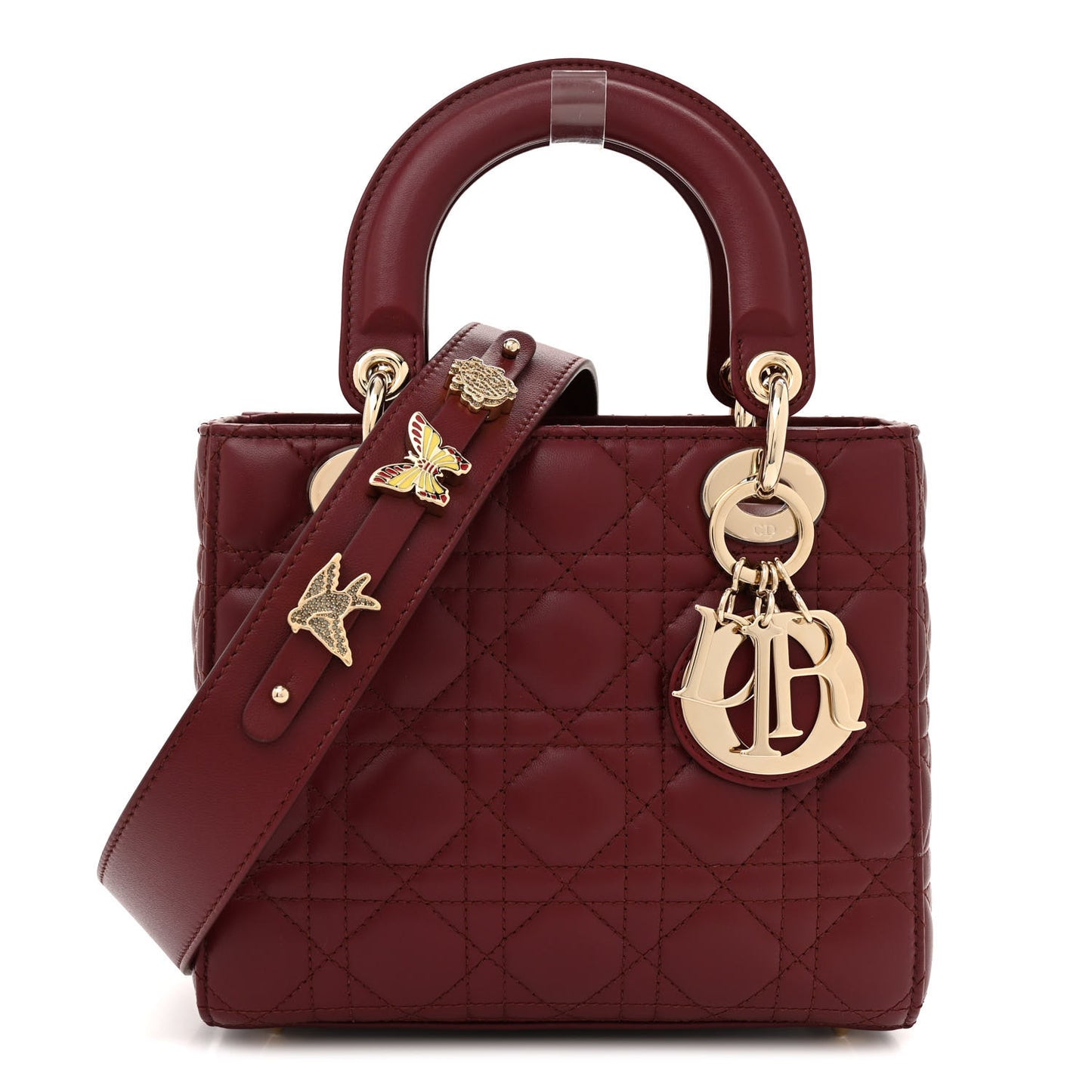Lambskin Cannage Small My Lady ABCDior Dark Red