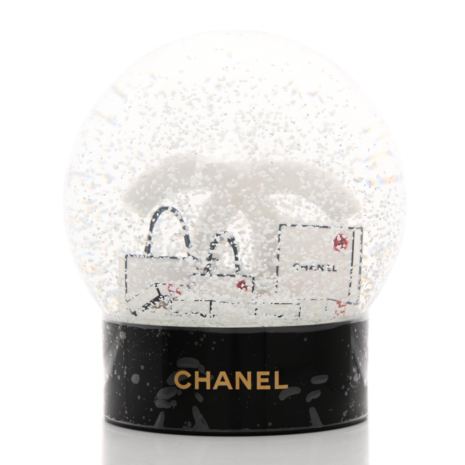 Chanel Glass CC Shopping Bag Snow Globe 7 of 8