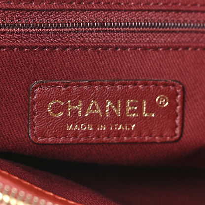 Chanel Lambskin Quilted Medium New Bubble North South Tote Red 6 of 10