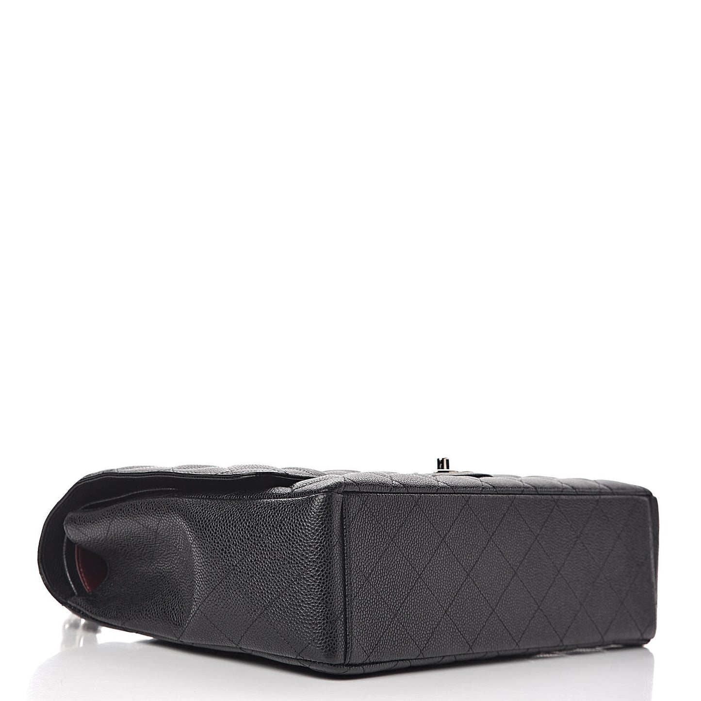 Caviar Quilted Maxi Double Flap Black