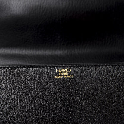 Hermes Chevre Chamkila Cinhetic Boxy Top Handle Bag Black 8 of 10