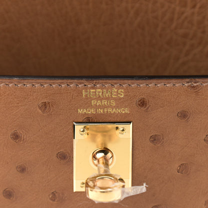 Hermes Ostrich Kelly Sellier 25 Alezan 6 of 11