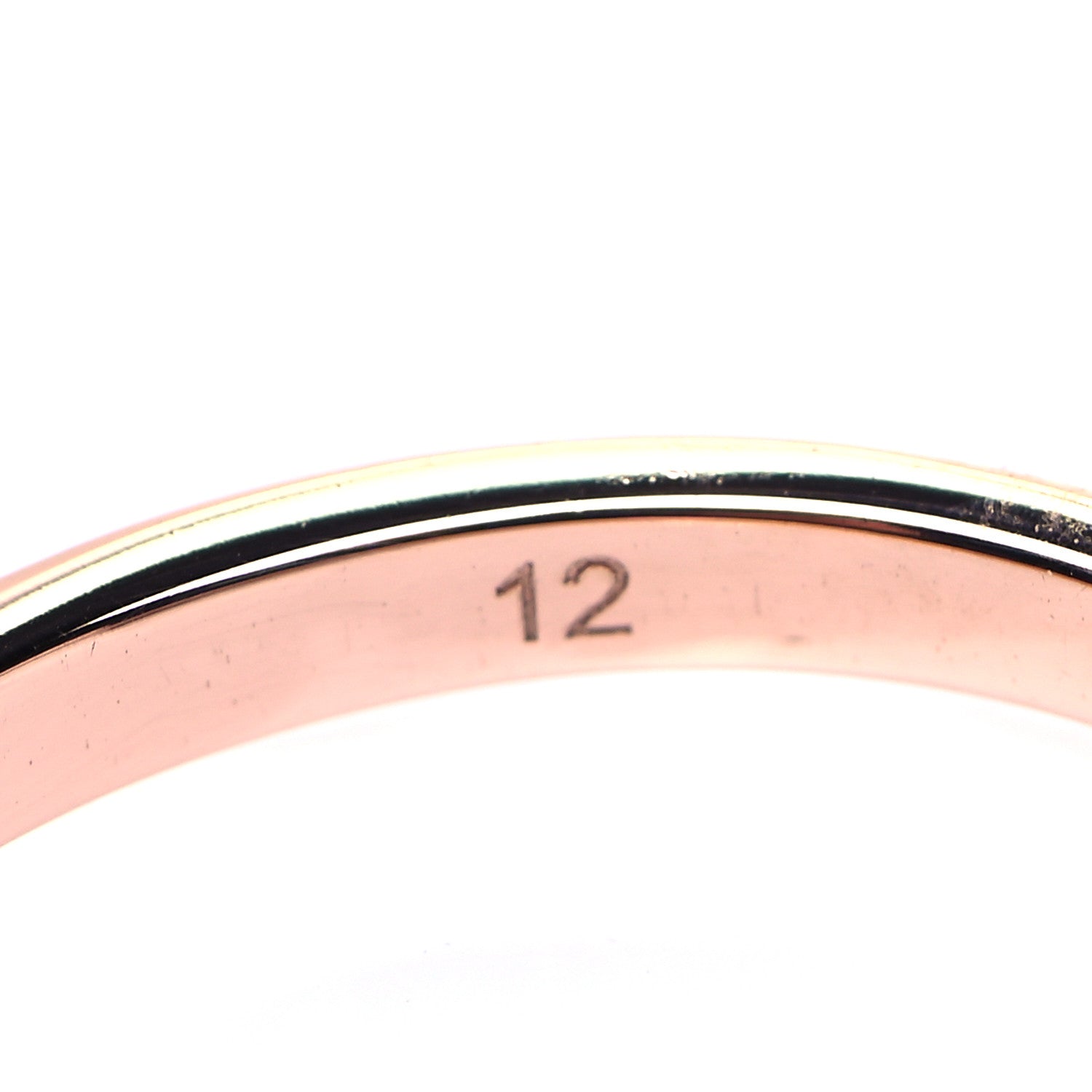 Gucci 18K Rose Gold GG Running Stacking Ring 52 6 4 of 5