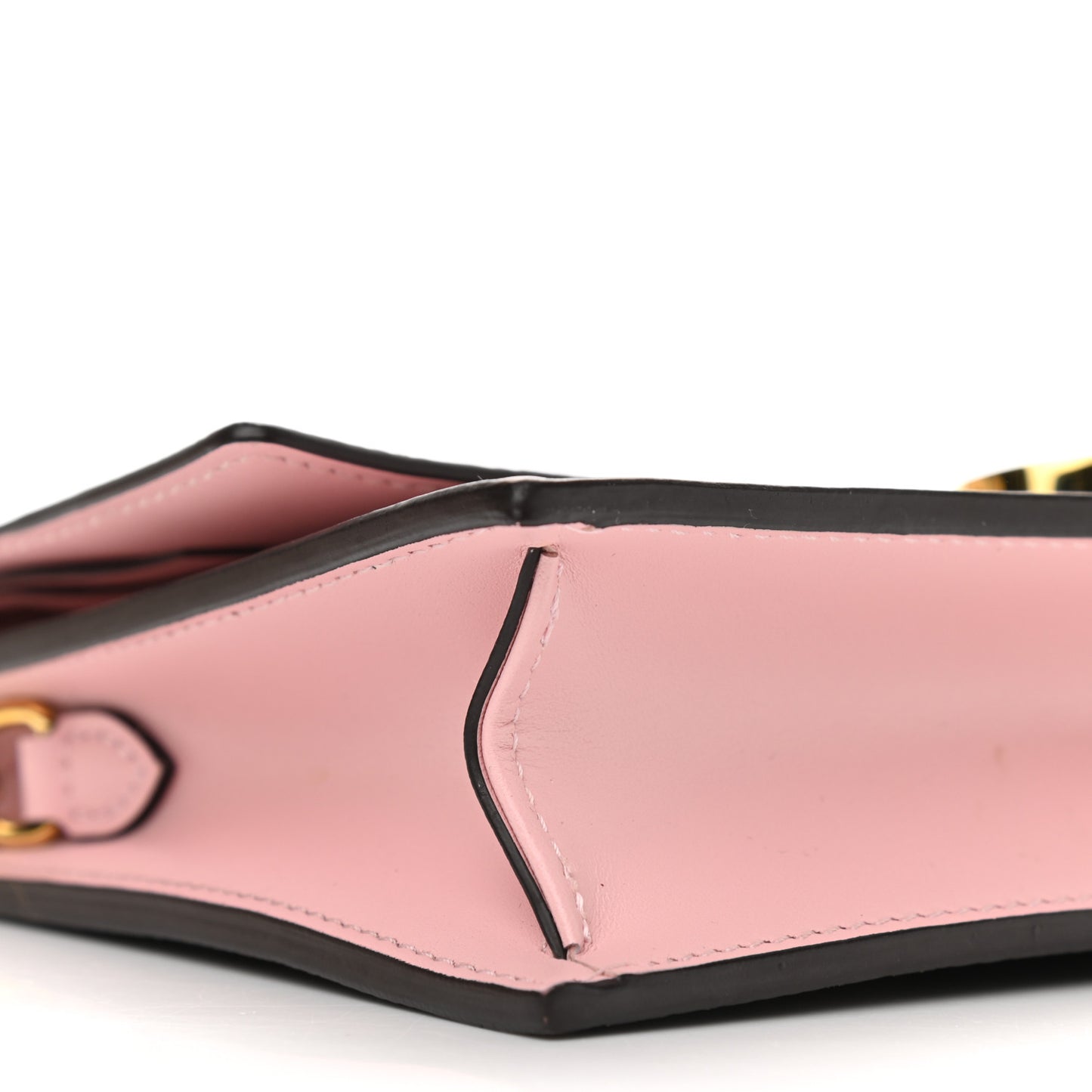 Monogram Flore Chain Wallet Rose Ballerine