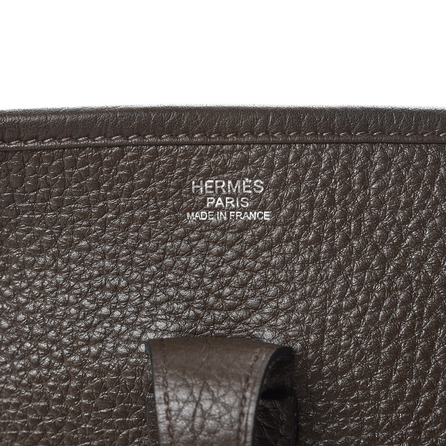 Hermes Taurillon Clemence Evelyne III PM Vert de Gris 6 of 8
