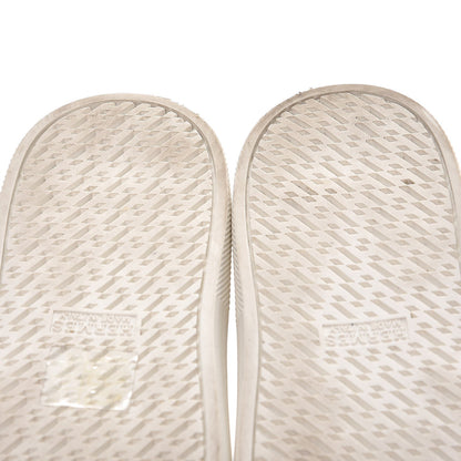 Hermes Calfskin Quicker Sneakers 37 Blanc White Orange 10 of 12