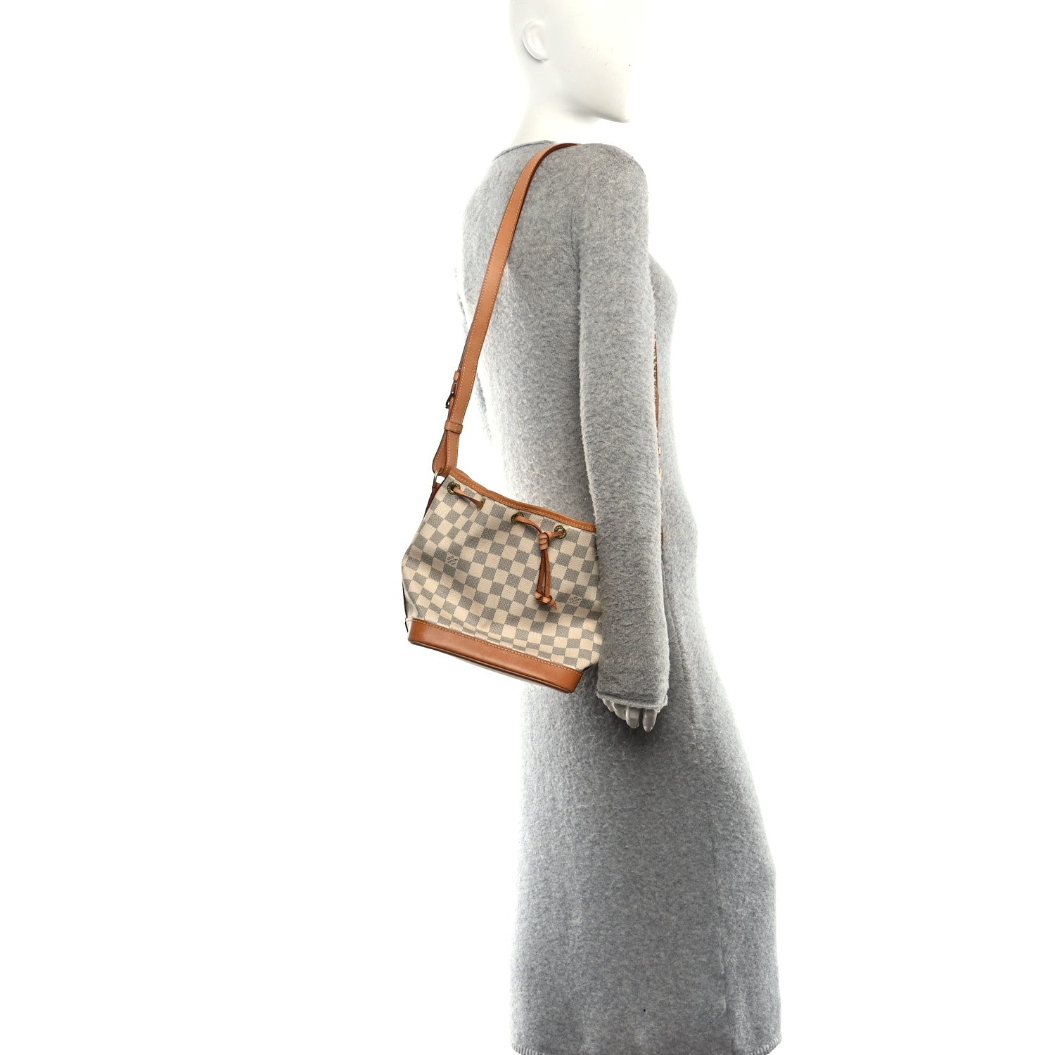 Louis Vuitton Damier Azur Noe BB 2 of 9