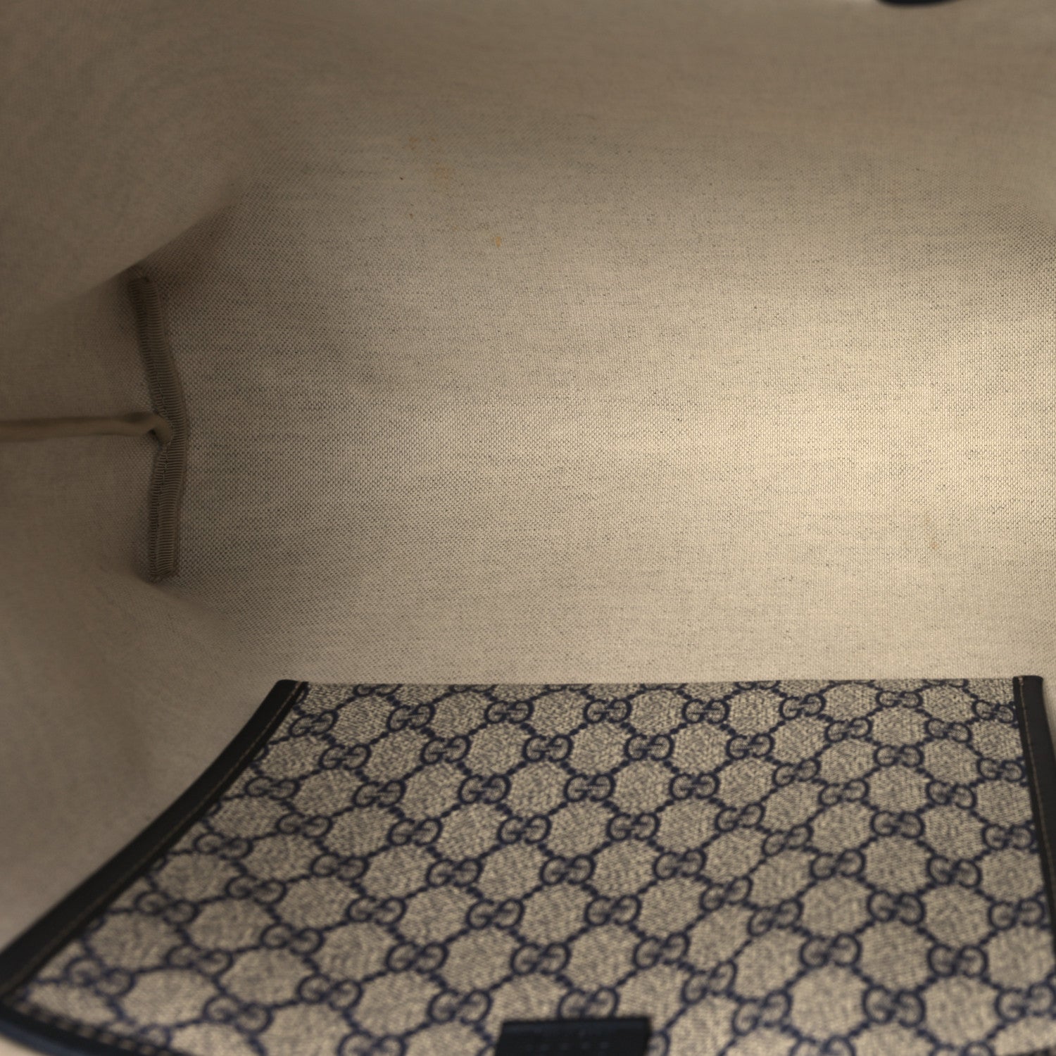 Gucci GG Plus Monogram Medium Signature Web Loop Tote Navy 5 of 11