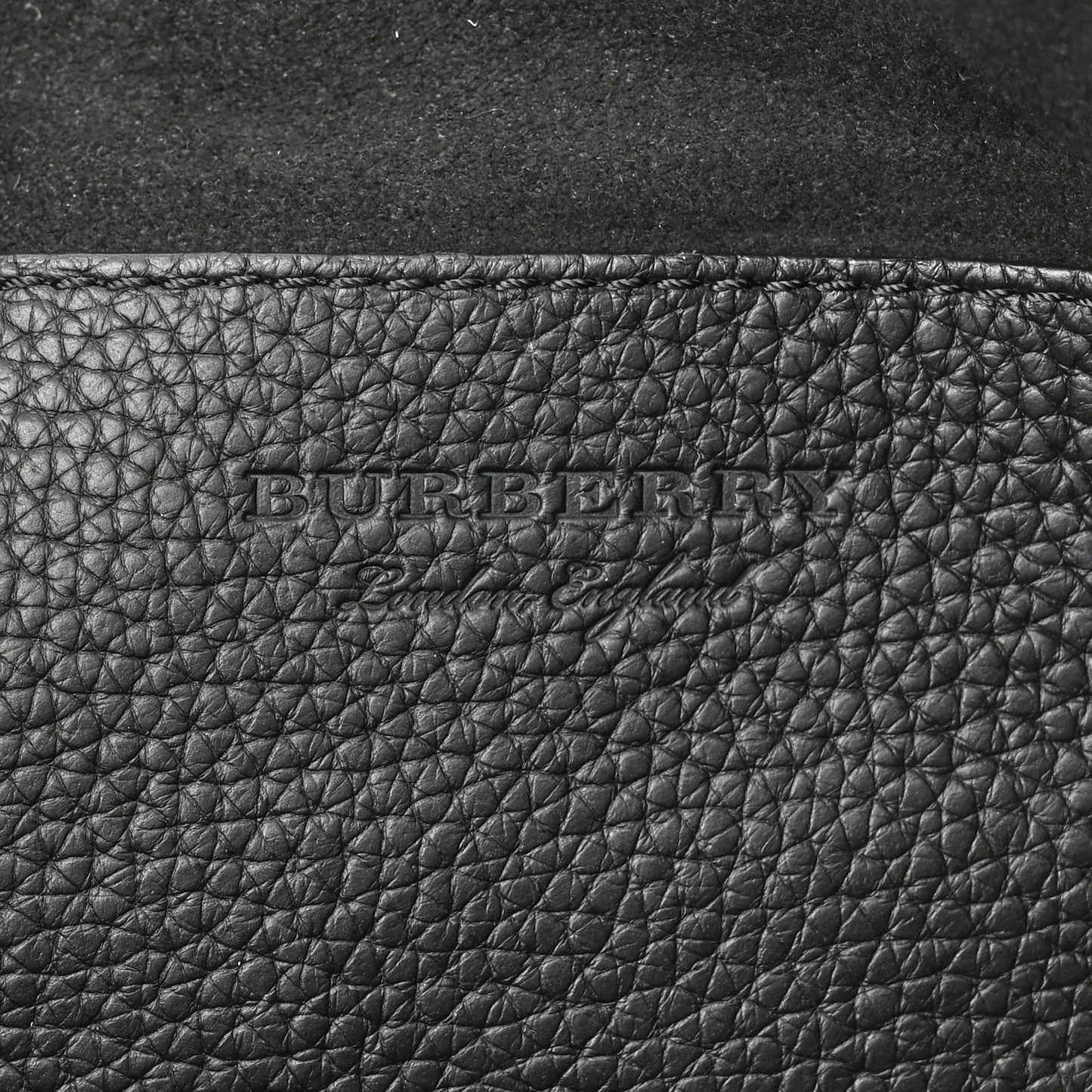 Grainy Calfskin Embossed Crossbody Bag Black