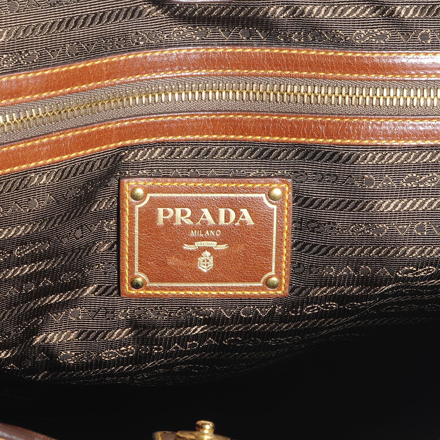 Prada Raffia Straw Calfskin Tote 7 of 9