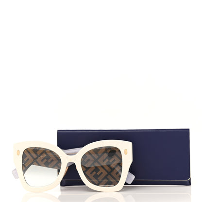 Fendi Acetate FF Sunglasses FF 0434/G/S White Gold 7 of 7
