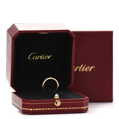 Cartier 18K Yellow Gold Diamond 4mm LOVE Wedding Band Ring 51 5.75 5 of 5