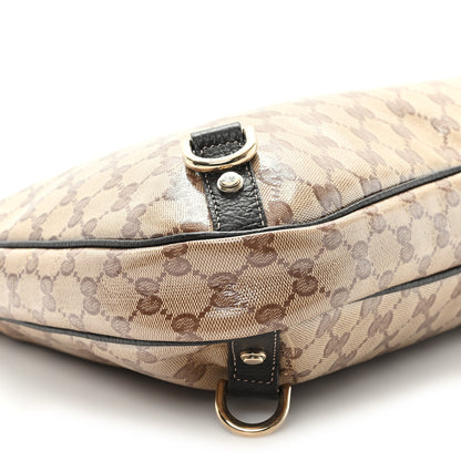 Gucci Crystal Monogram Large Abbey D Ring Hobo Dark Brown 9 of 12