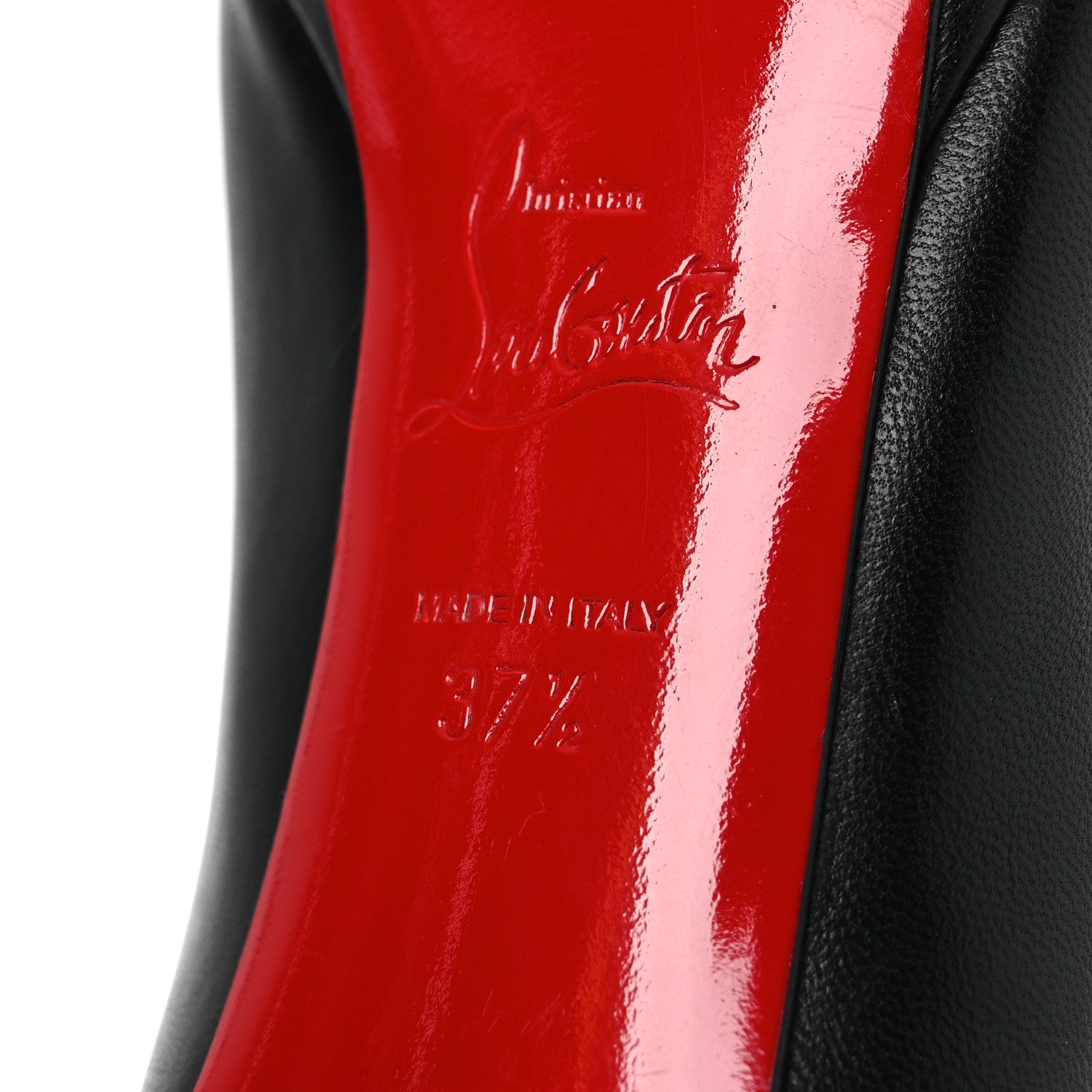 Christian Louboutin Shiny Nappa Pigalle Plato 100 Pumps 37.5 Black 16 of 19