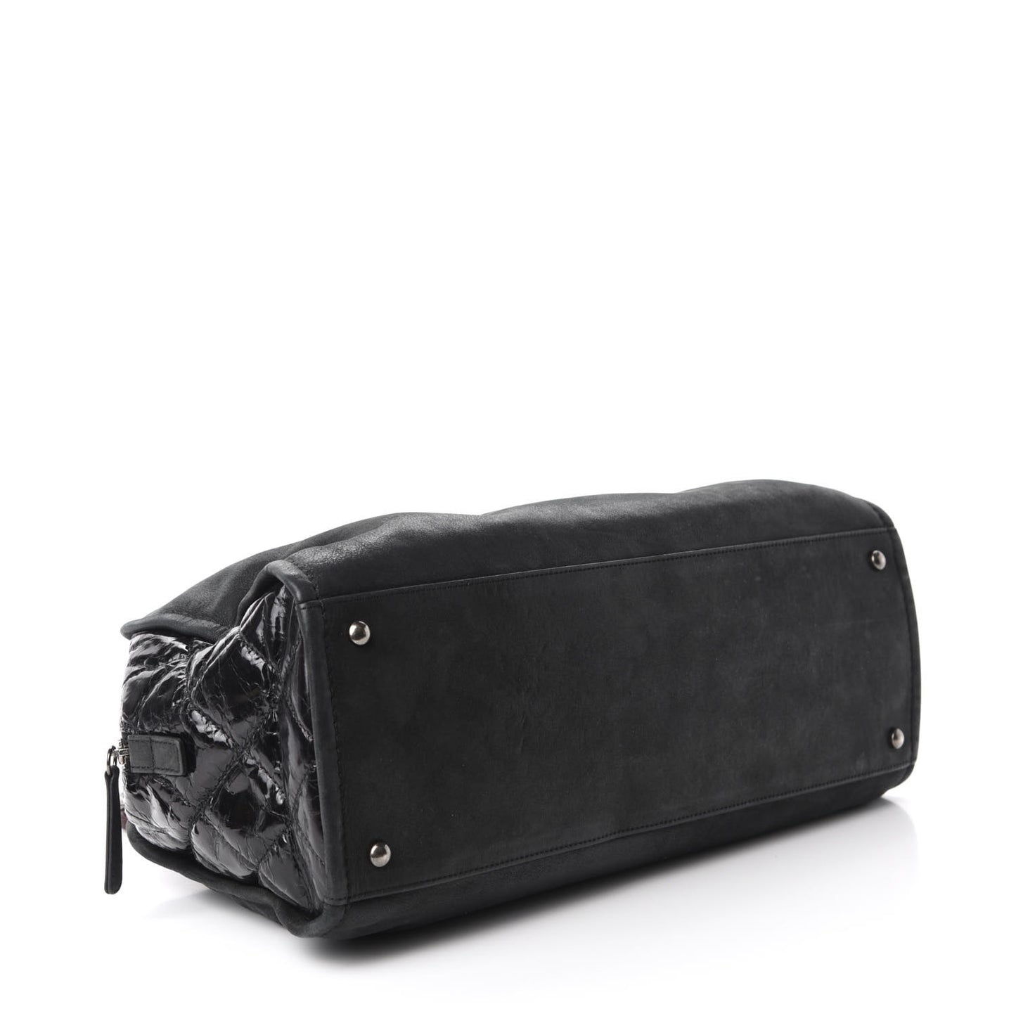 Iridescent Calfskin In The Mix Bowler Black