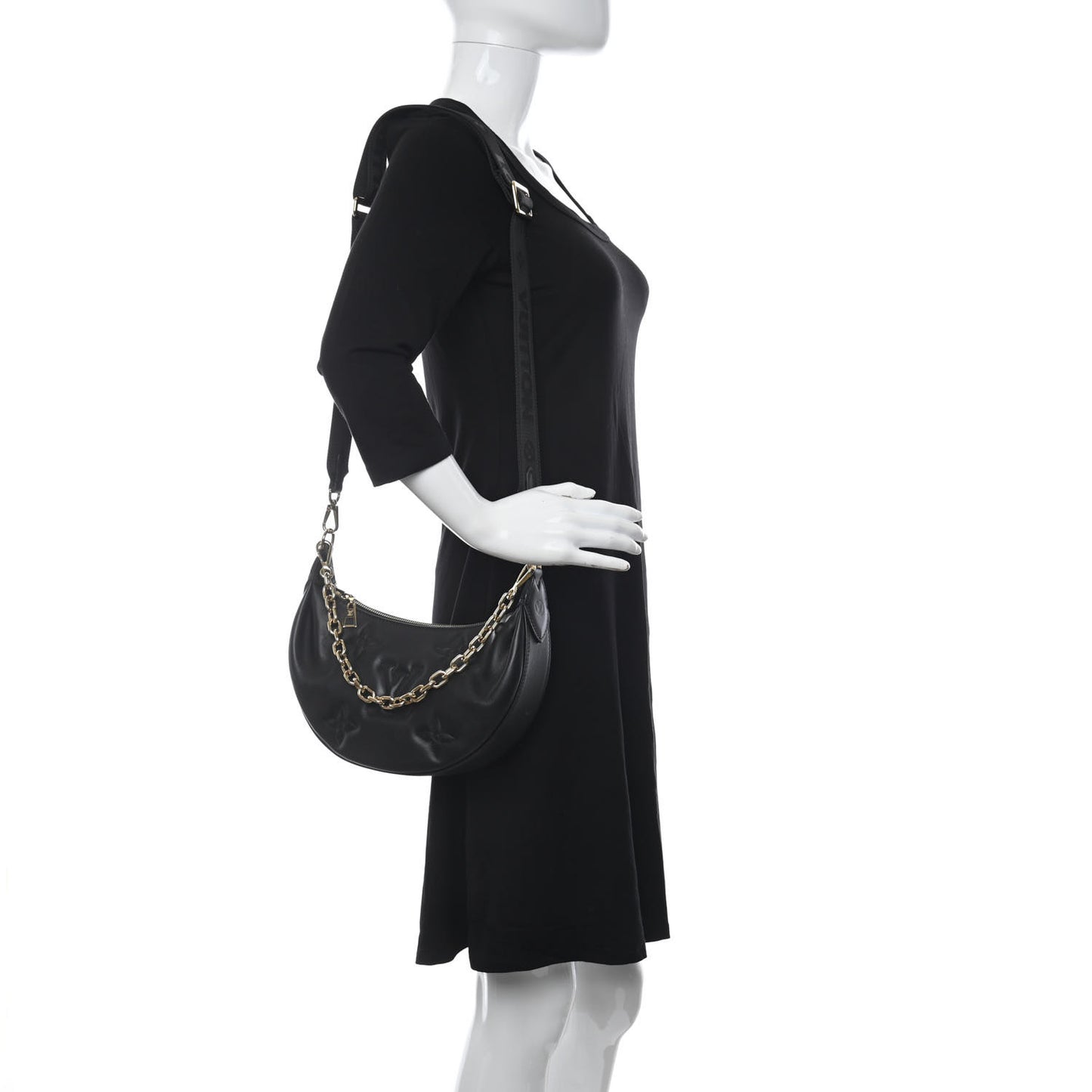 Calfskin Bubblegram Over The Moon Black