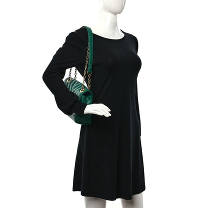 Louis Vuitton Calfskin New Wave Chain Bag MM NM Emerald 3 of 8