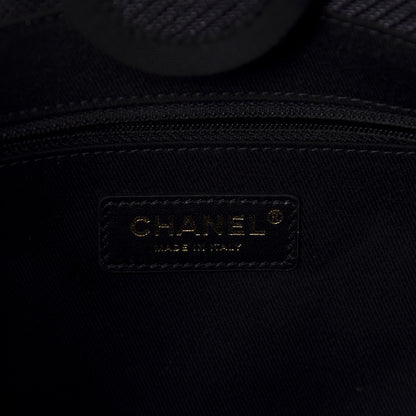 Chanel Canvas Mini Deauville Tote Black 8 of 11