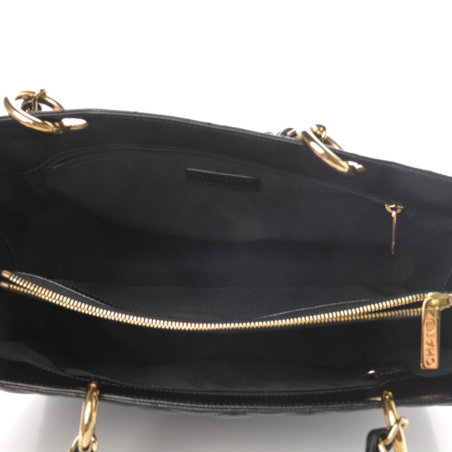 Caviar Quilted Grand Shopping Tote GST Black