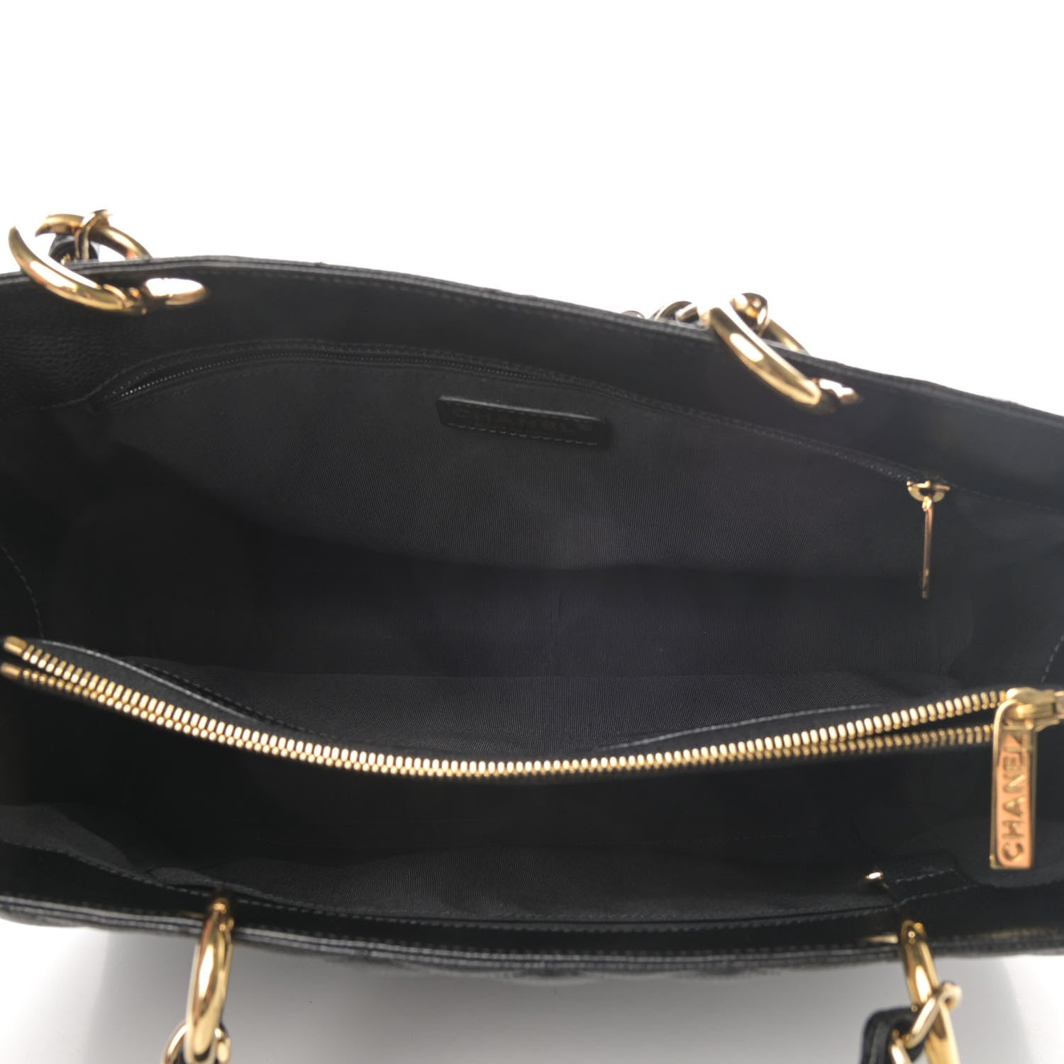 Chanel Caviar Quilted Grand Shopping Tote GST Black 4 of 4