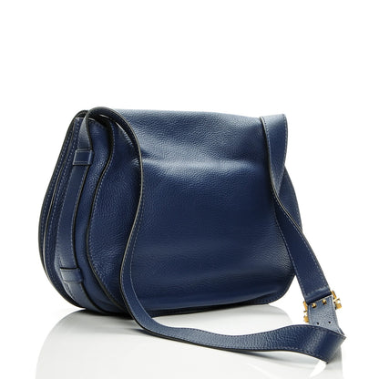 Chloe Calfskin Medium Marcie Round Crossbody Bag Royal Navy 3 of 7