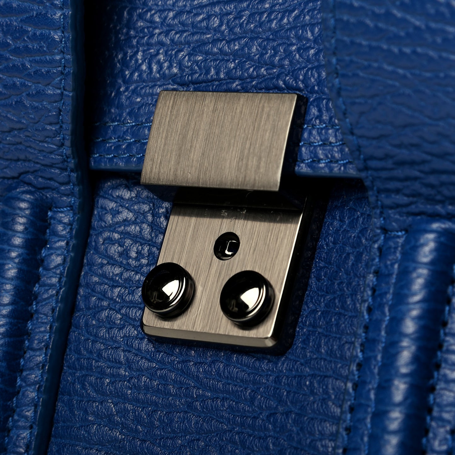 Textured Calfskin Mini Pashli Satchel Cobalt