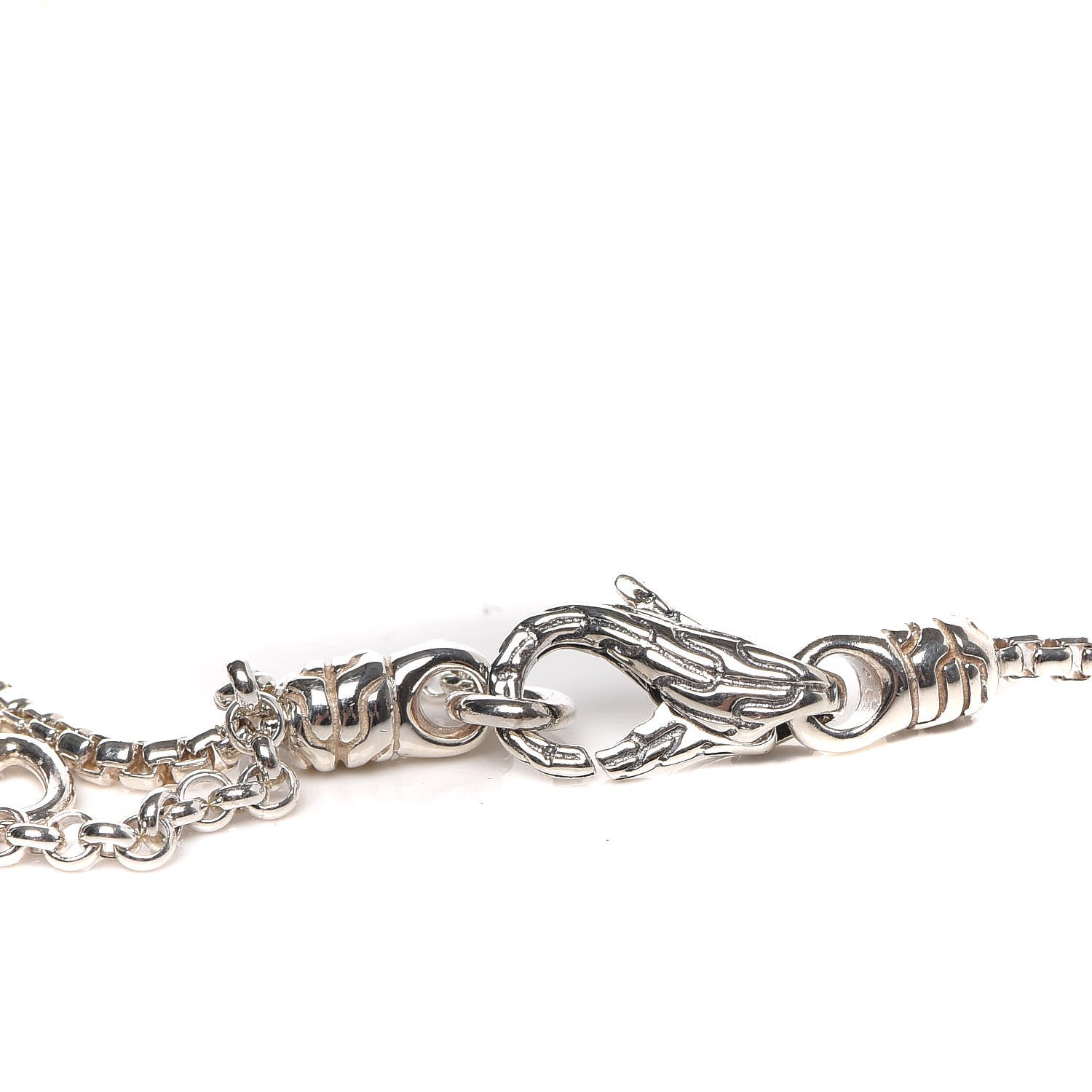 John Hardy Sterling Silver Diamond Golden Sheen Sapphire Classic Chain Pendant Necklace 6 of 6
