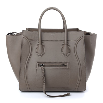 Celine Baby Grained Calfskin Medium Phantom Luggage Taupe 1 of 9