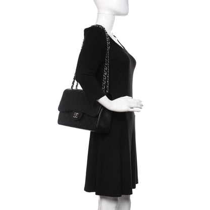 Chanel Caviar Quilted Jumbo Double Flap Black 2 of 10